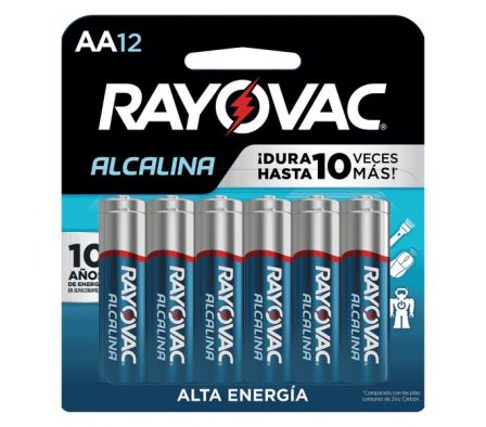 PILA RAYOVAC ALCALINA AA X12