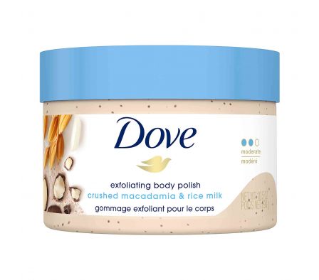 CREMA DOVE EXFOLIANTE MAC Y LECHE DE ARROZ 298G