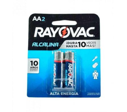 PILA RAYOVAC ALCALINA AA X2