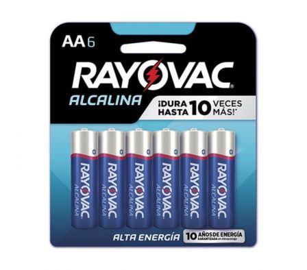 PILA RAYOVAC ALCALINA CHICA AA X 4 +2