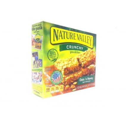 BARRA DE GRANOLA NATURE VALLEY AVENA Y MIEL 252GR