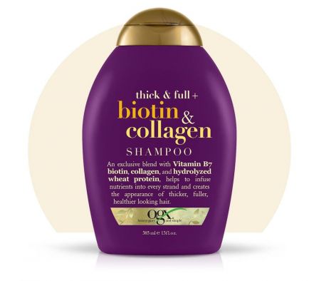 SHAMPOO OGX COLAGENO COMPLEJO DE BIOTINA CABELLOS 