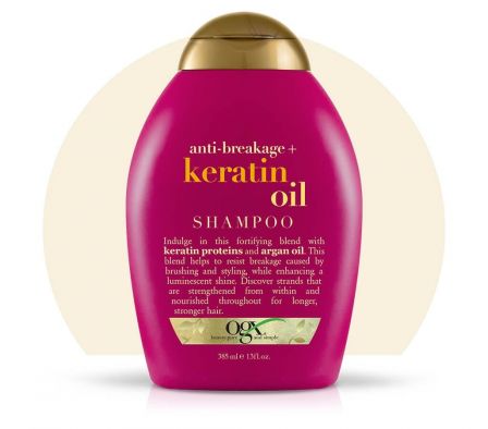 SHAMPOO OGX ACEITE DE KERATIAN ANTIQUIEBRE  385ML