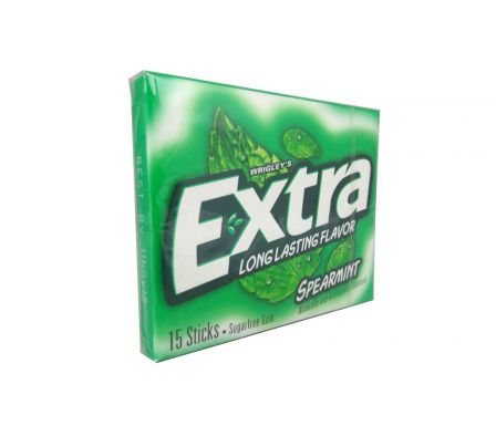 CHICLE WRIGLEYS EXTRA SPEARMINT CAJA 15UN