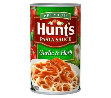 SALSA HUNTS TIPO SPAGUETTI C/HIERBAS Y AJO 680GR