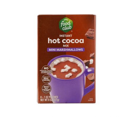 CHOCOLATE CALIENTE INSTANTANEO FOOD CLUB 227 GR