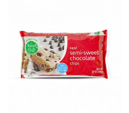 CHIPS DE CHOCOLATE SEMI AMARGO FOOD CLUB 340 G