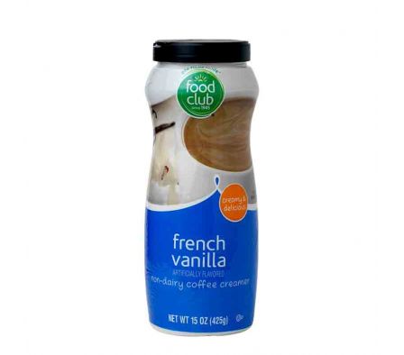 CREMA PARA CAFÉ SABOR VAINILLA FOOD CLUB 425 GR