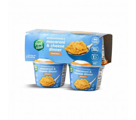 MACARRONES CON QUESO P/ MICROONDAS X 4 UNI FOOD CL