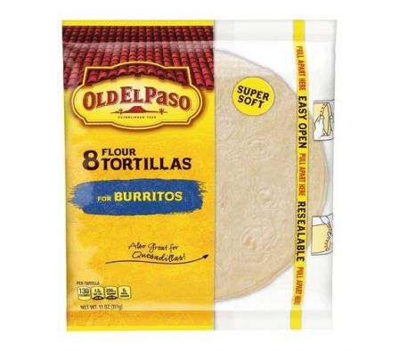 TORTILLAS OLD EL PASO DE HARINA PARA BURRITOS