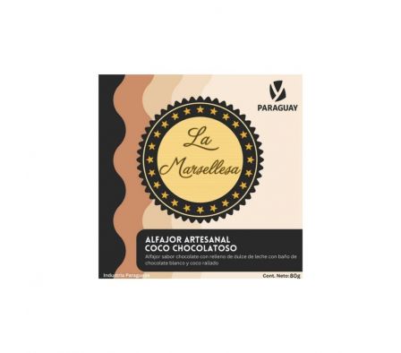 ALFAJOR LA MARSELLESA ESPECIAL CHOCOLATOSO 80G