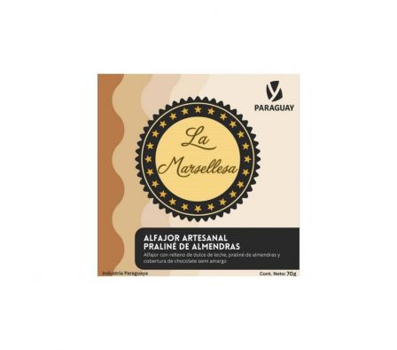 ALFAJOR LA MARSELLESA PLALINE 70G