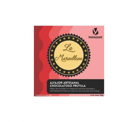 ALFAJOR LA MARSELLESA CHOCOLATOSO FRUTILLA 70G