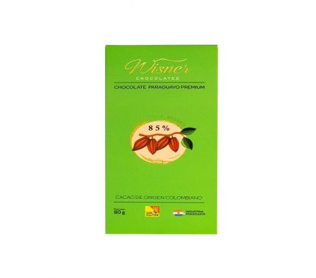 TABLETA DE CHOCOLATE WISNER AMARGO 85% CACAO