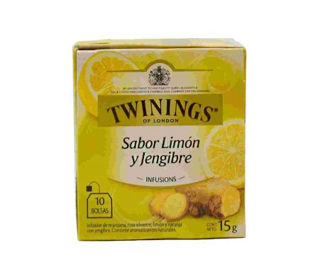 TE TWININGS SABOR LIMÓN Y JENGIBRE 10 SOBRES