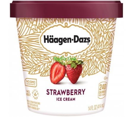 HELADO HAAGEN DAZS STRAWBERRY 473ML