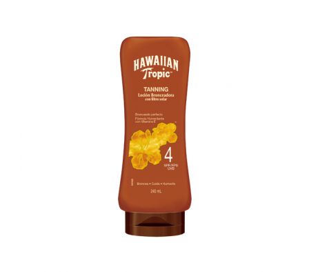 BRONCEADOR HAWAIIAN TROPIC TANNING SPF4 240ML