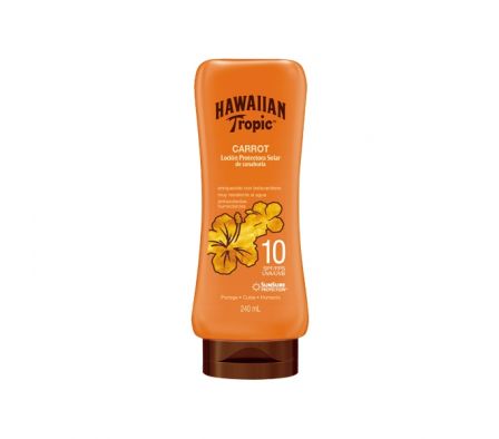 LOCION HAWAIIAN TROPIC ZANAHORIA FPS 10 240ML