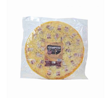 PIZZA EL CUARTITO CONGELADA DE PANCETA 617G