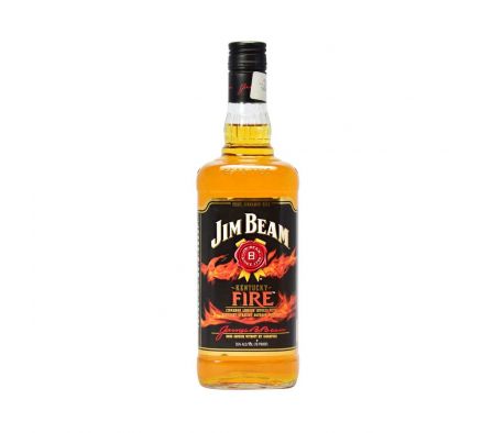 WHISKY JIM BEAM FIRE CON CANELA 1L