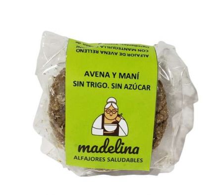 ALFAJOR MADELINA AVENA C/CHOC RELLENO MANTEQ. MANI
