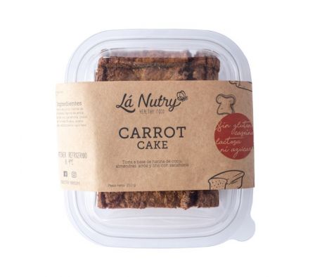 TORTA LA NUTRY DE ZANAHORIA CARROT CAKE X6