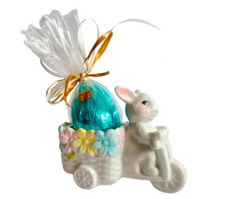 HUEVO DE PASCUA CONEJO MOTOQUEIRO CHOCOLARTE 110GR