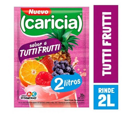 REFRESCOS CARICIA TUTTI FRUTTI 2LTS 20G