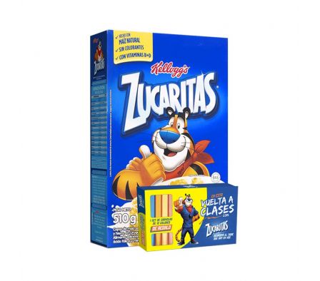 CEREAL ZUCARITAS DE KELLOGGS 510GR + CRAYOLAS