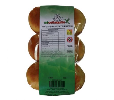 PAN CHIP MI CELIAQUITO SIN GLUTEN/SIN LACTOSA 6UN