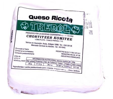 QUESO RICOTA TREBOL