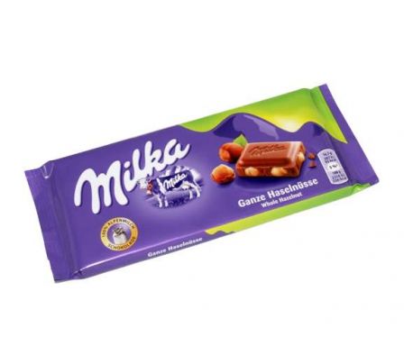 CHOCOLATE MILKA TABLETA AVELLANA ENT 95GR