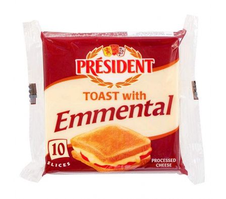QUESO EMMENTAL PRESIDENT FETAS 200GR