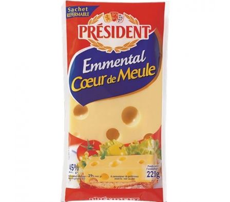 QUESO EMMENTAL PRESIDENT 220GR