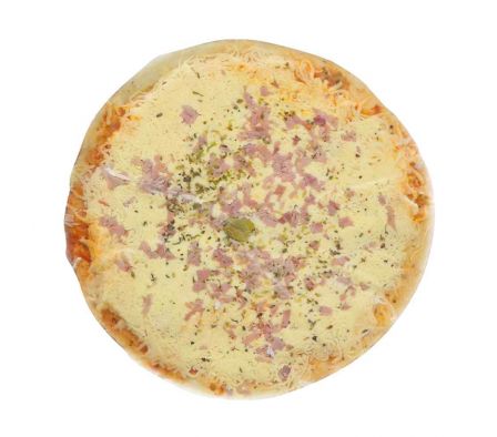 PIZZA JAMON Y QUESO X UN.