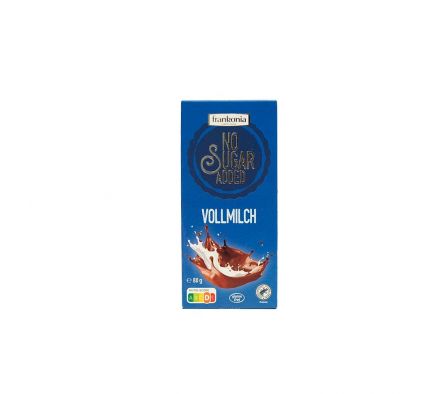 CHOCOLATE FRANKONIA SIN ADICION DE AZUCAR 80GR