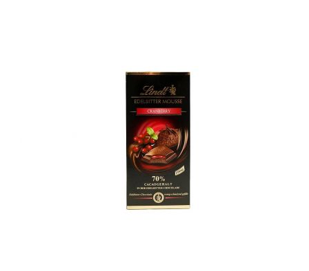 CHOCOLATE LINDT AMARGO CON ARANDANO 150GR