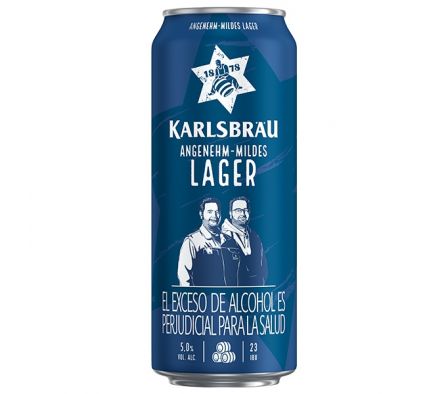CERVEZA KARLSBRAU LAGER LATA 500ML