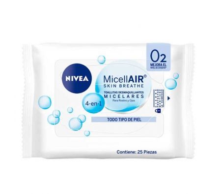 TOALLITAS DESMAQUILLANTE NIVEA MICELAR 3 EN 1