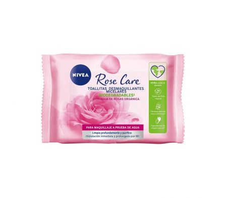 TOALLITAS DESMAQUILLANTES NIVEA ROSE CARE BIODEGRA
