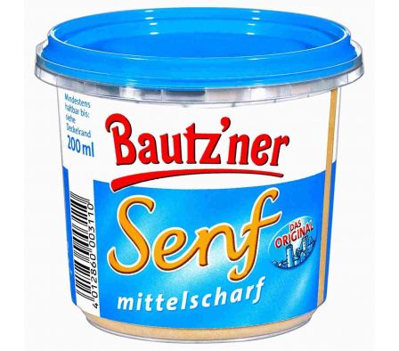 MOSTAZA BAUTZNER FUERTE 200 ML