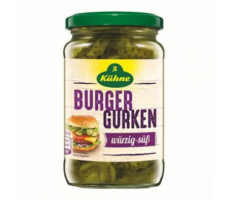 PEPINILLOS KÜHNE PARA HAMBURGUESA 370ML 