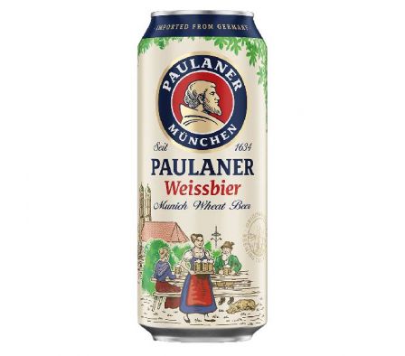 CERVEZA PAULANER WEISSBIER LATA 500 ML