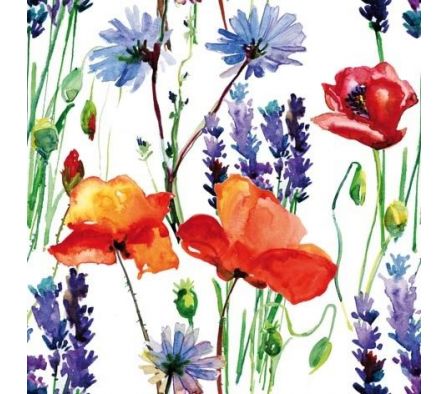 SERVILLETA TIFLAIR WILD SUMMER FLOWERS 33X33CMTS