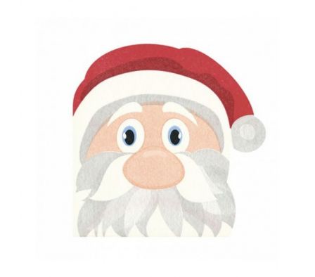 SERVILLETA TIFLAIR SANTA Y LISTA 33x33CM