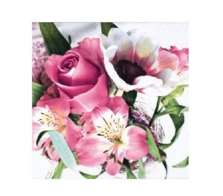 SERVILLETA TIFLAIR FLEURS DELICATES 33X33CMTS
