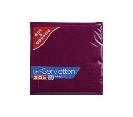 SERVILLETAS G+G BORDO 33X33