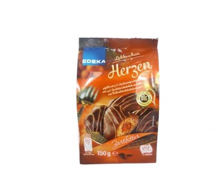 CORAZONES EDEKA LEBKUCHEN AMARGO 150GR