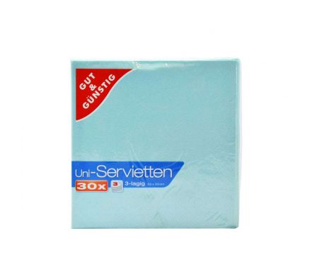 SERVILLETAS G+G IBIZA AZUL 33X33