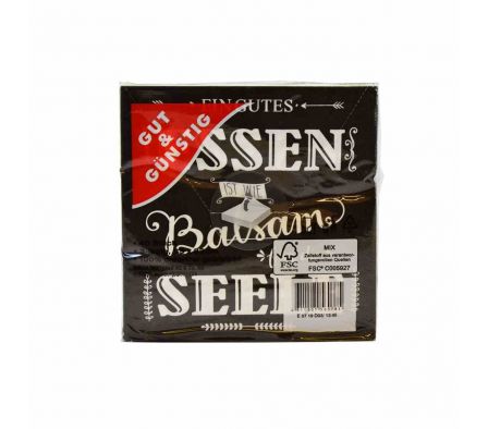 SERVILLETAS G+G  NEGRA 33X33